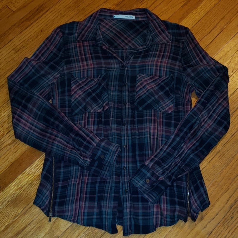 Maurice's plaid flannel button down